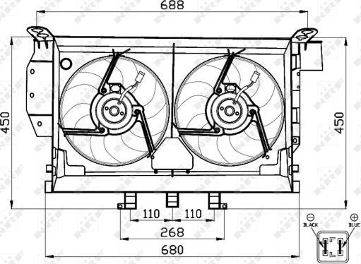 NRF 47503 - Ventilator, hladjenje motora www.molydon.hr