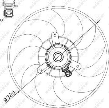 NRF 47514 - Ventilator, hladjenje motora www.molydon.hr