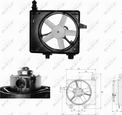 NRF 47680 - Ventilator, hladjenje motora www.molydon.hr