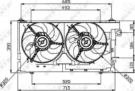 NRF 47050 - Ventilator, hladjenje motora www.molydon.hr