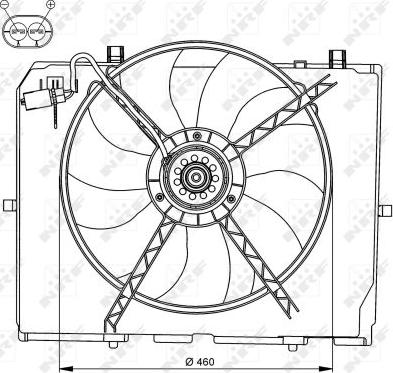 NRF 47066 - Ventilator, hladjenje motora www.molydon.hr