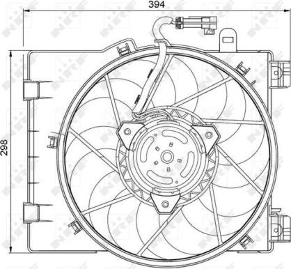 NRF 47063 - Ventilator, hladjenje motora www.molydon.hr