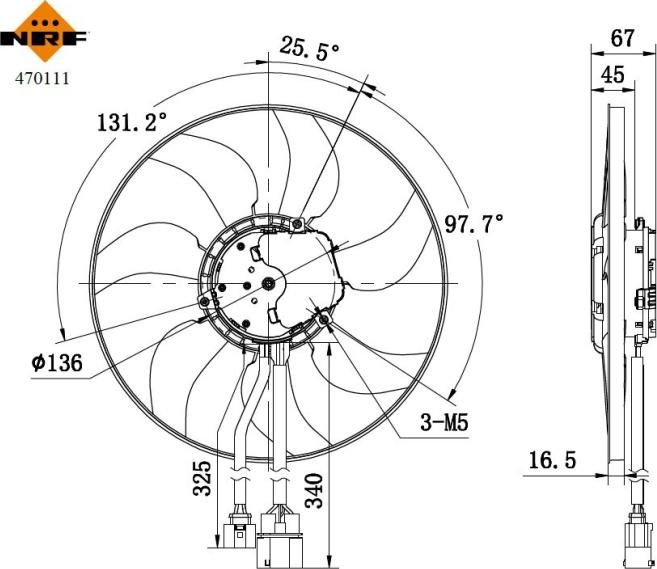 NRF 470111 - Ventilator, hladjenje motora www.molydon.hr