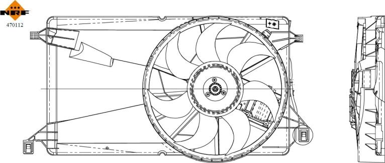 NRF 470112 - Ventilator, hladjenje motora www.molydon.hr