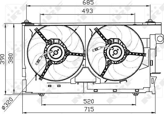 NRF 47030 - Ventilator, hladjenje motora www.molydon.hr