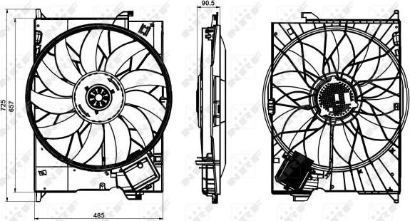 NRF 47852 - Ventilator, hladjenje motora www.molydon.hr