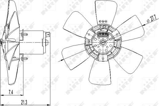 NRF 47391 - Ventilator, hladjenje motora www.molydon.hr