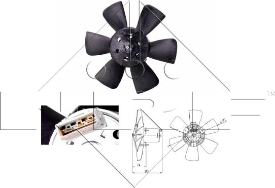 NRF 47391 - Ventilator, hladjenje motora www.molydon.hr