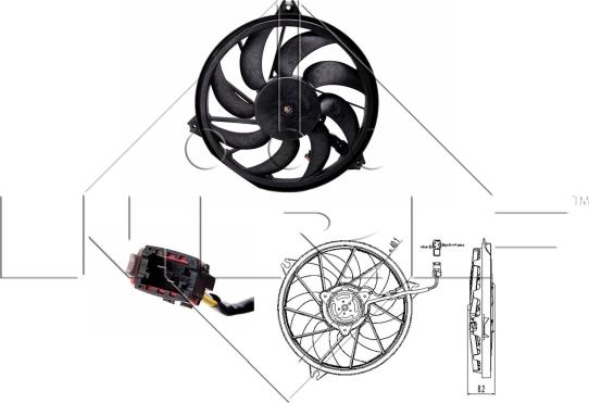 NRF 47323 - Ventilator, hladjenje motora www.molydon.hr