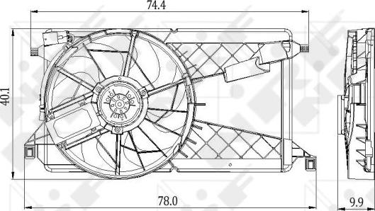 NRF 47291 - Ventilator, hladjenje motora www.molydon.hr