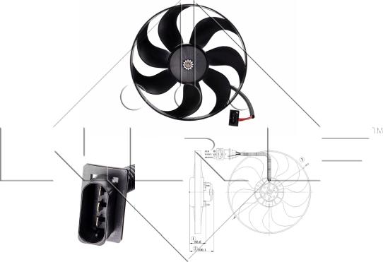 NRF 47204 - Ventilator, hladjenje motora www.molydon.hr