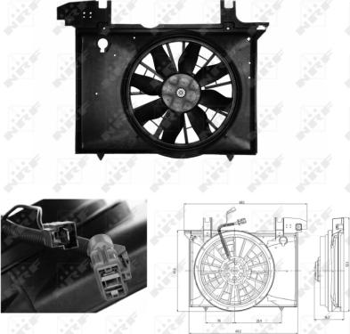 NRF 47703 - Ventilator, hladjenje motora www.molydon.hr