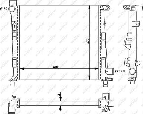 NRF 54717 - Hladnjak, hladjenje motora www.molydon.hr