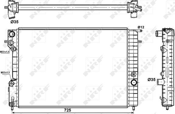 NRF 509689 - Hladnjak, hladjenje motora www.molydon.hr