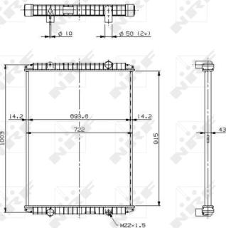 NRF 509707 - Hladnjak, hladjenje motora www.molydon.hr