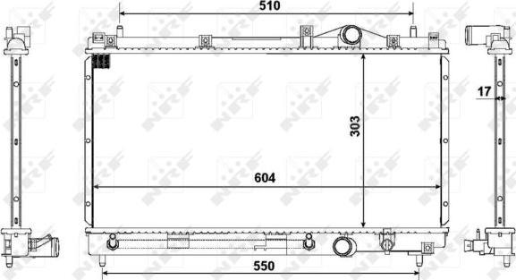 NRF 50332 - Hladnjak, hladjenje motora www.molydon.hr