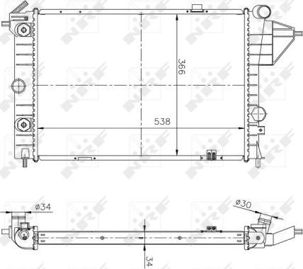 NRF 513508A - Hladnjak, hladjenje motora www.molydon.hr