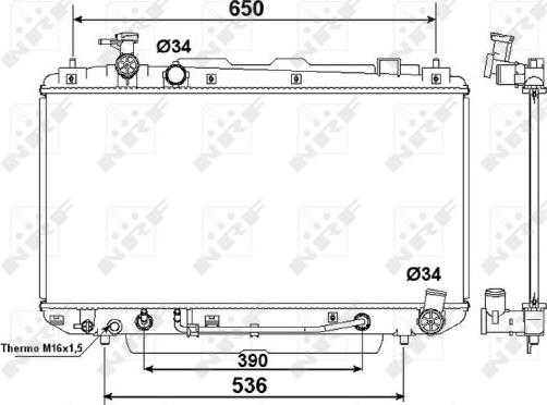 NRF 58415 - Hladnjak, hladjenje motora www.molydon.hr