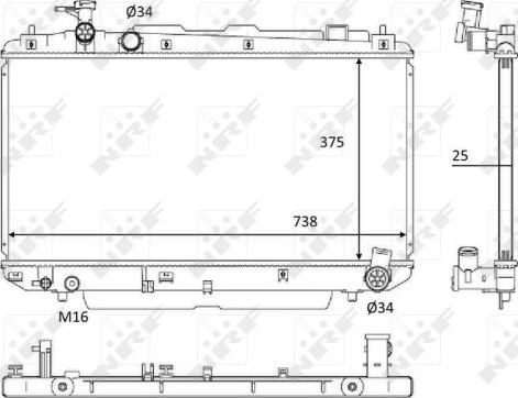 NRF 58645 - Hladnjak, hladjenje motora www.molydon.hr