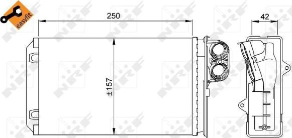 NRF 58629 - Izmjenjivač topline, grijanje unutrasnjeg prostora www.molydon.hr