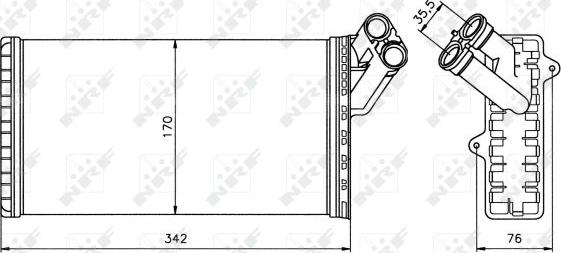 NRF 58066 - Izmjenjivač topline, grijanje unutrasnjeg prostora www.molydon.hr