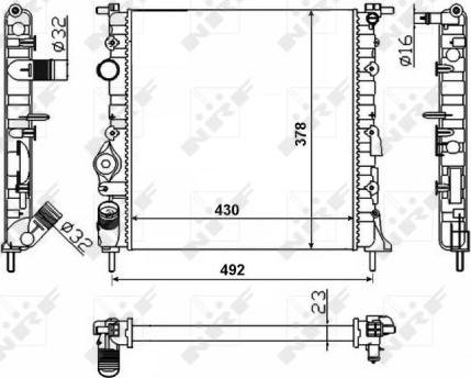 NRF 58023 - Hladnjak, hladjenje motora www.molydon.hr