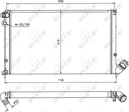 NRF 58022 - Hladnjak, hladjenje motora www.molydon.hr