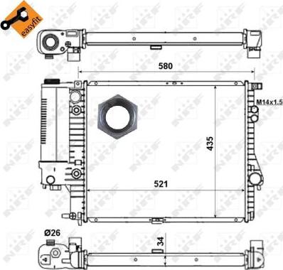 NRF 58165 - Hladnjak, hladjenje motora www.molydon.hr