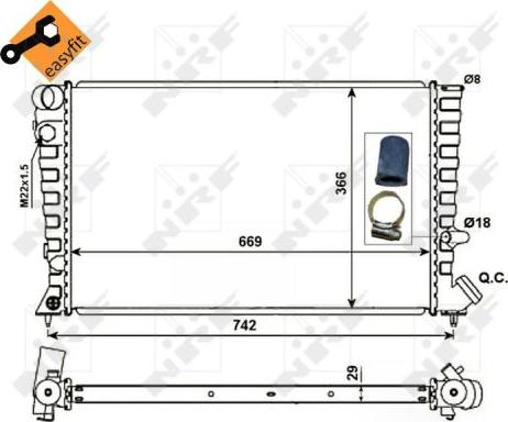 NRF 58101 - Hladnjak, hladjenje motora www.molydon.hr