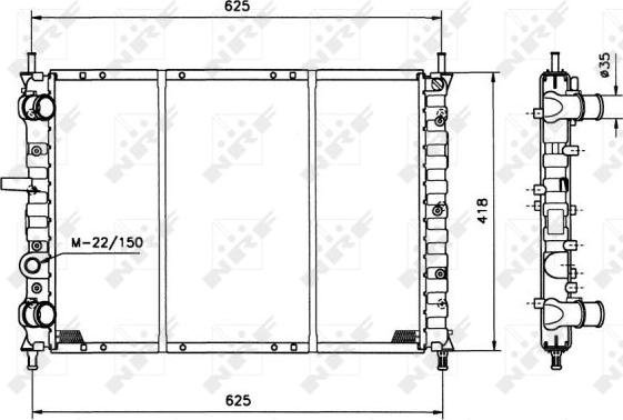 NRF 58122 - Hladnjak, hladjenje motora www.molydon.hr