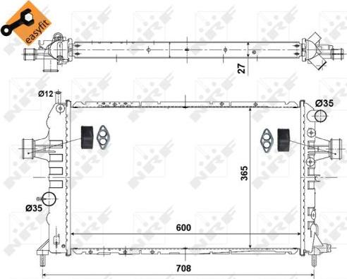 NRF 58344 - Hladnjak, hladjenje motora www.molydon.hr