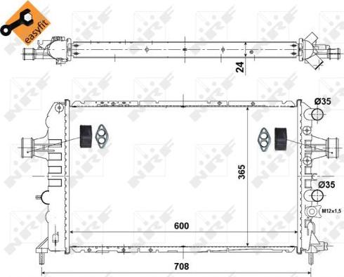 NRF 58355 - Hladnjak, hladjenje motora www.molydon.hr