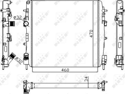 NRF 58317A - Hladnjak, hladjenje motora www.molydon.hr