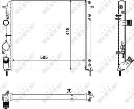 NRF 58325 - Hladnjak, hladjenje motora www.molydon.hr