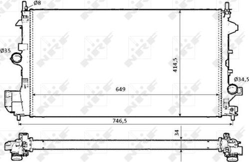 NRF 58204 - Hladnjak, hladjenje motora www.molydon.hr