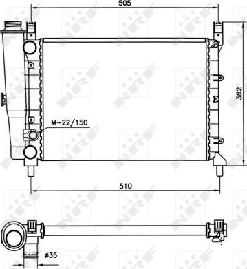 NRF 58705 - Hladnjak, hladjenje motora www.molydon.hr