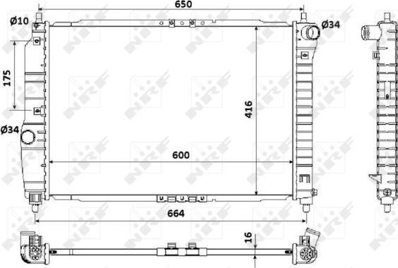 NRF 53902 - Hladnjak, hladjenje motora www.molydon.hr