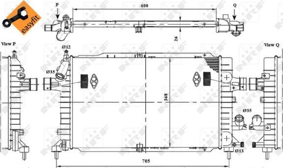 NRF 53447 - Hladnjak, hladjenje motora www.molydon.hr