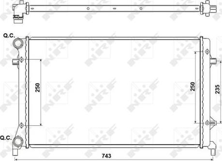 NRF 53405A - Hladnjak, hladjenje motora www.molydon.hr