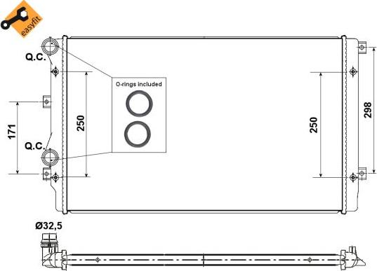 NRF 53406 - Hladnjak, hladjenje motora www.molydon.hr