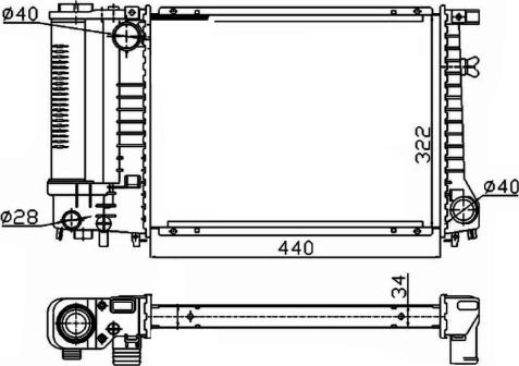 NRF 53426A - Hladnjak, hladjenje motora www.molydon.hr