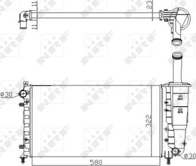 NRF 53601A - Hladnjak, hladjenje motora www.molydon.hr