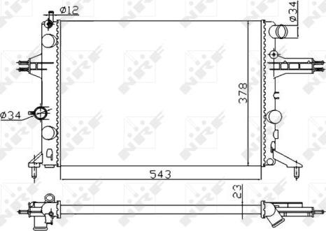 NRF 53628A - Hladnjak, hladjenje motora www.molydon.hr