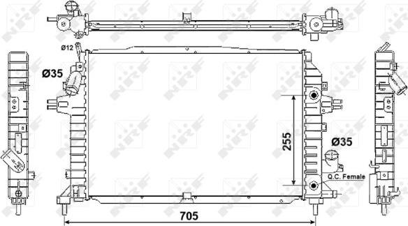 NRF 53082 - Hladnjak, hladjenje motora www.molydon.hr