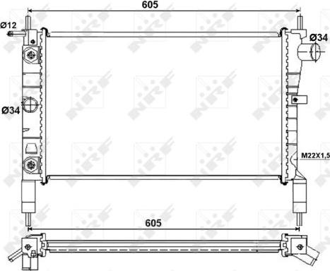 NRF 53036 - Hladnjak, hladjenje motora www.molydon.hr