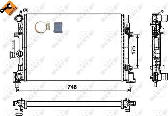 NRF 53024 - Hladnjak, hladjenje motora www.molydon.hr