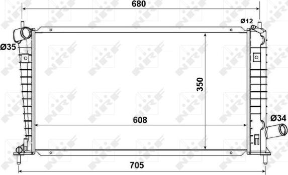 NRF 53189 - Hladnjak, hladjenje motora www.molydon.hr