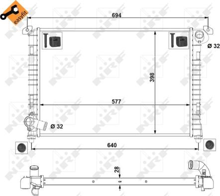 NRF 53807 - Hladnjak, hladjenje motora www.molydon.hr