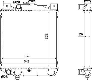 NRF 53881 - Hladnjak, hladjenje motora www.molydon.hr