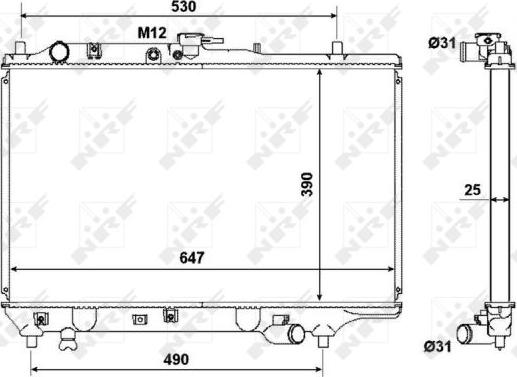 NRF 53310 - Hladnjak, hladjenje motora www.molydon.hr